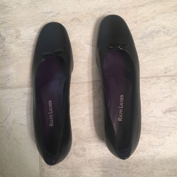 Ralph Lauren Purple Label Shoes - Ralph Lauren Purple Label Black Flats
